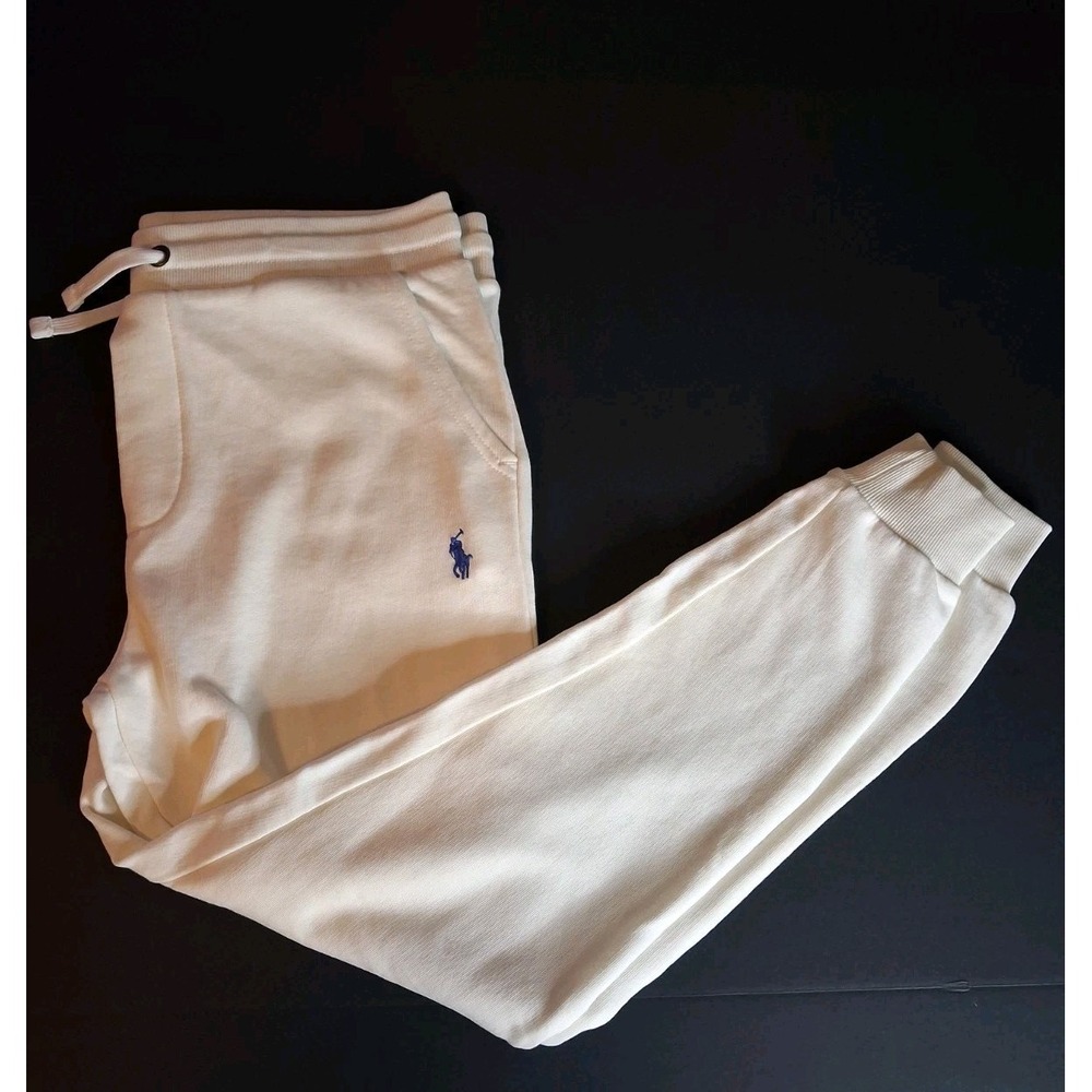 Polo Ralph Lauren Men's White Vintage Fleece Sweatpants